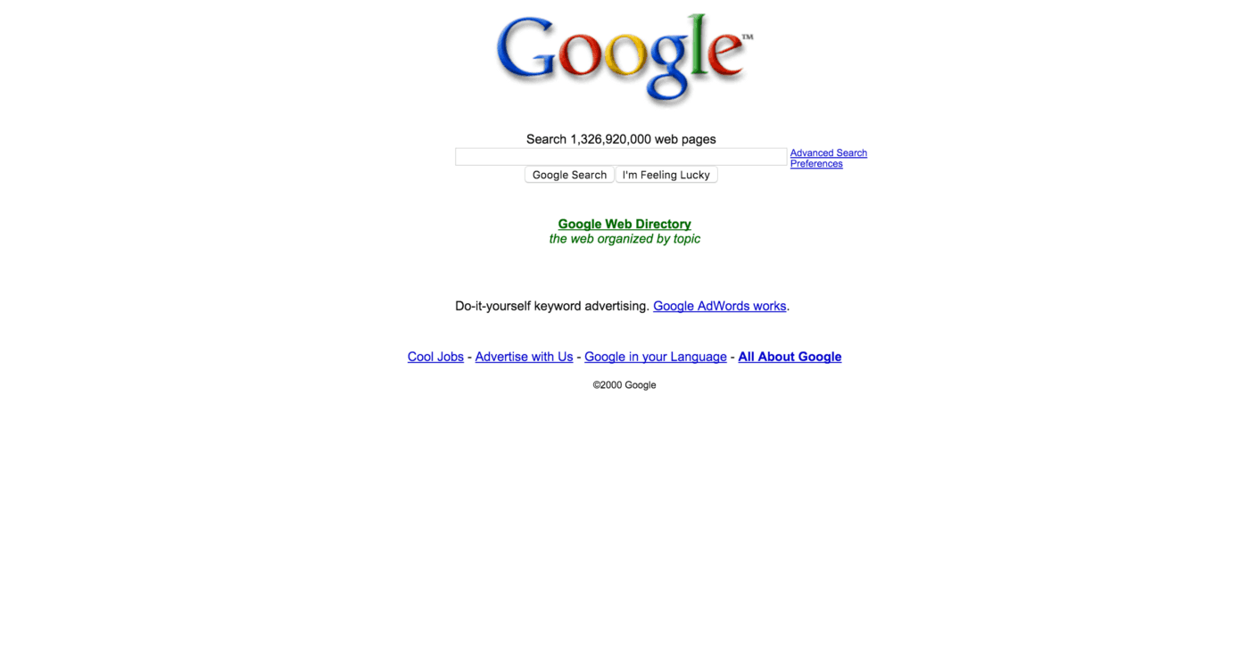 Google 2000