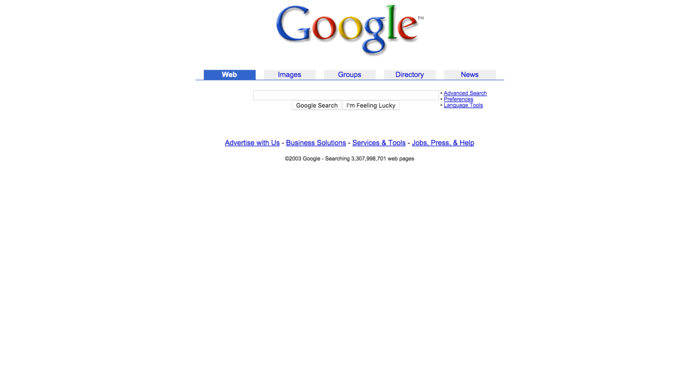 Google 2003