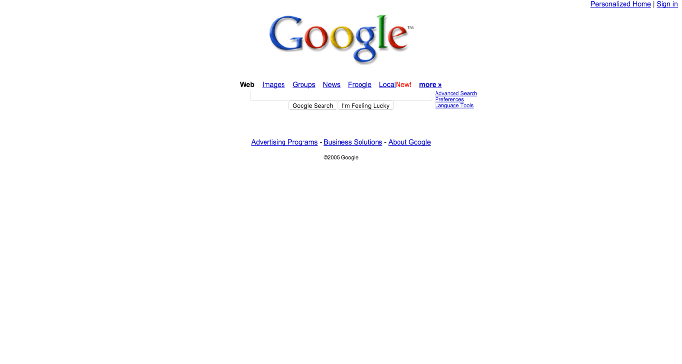 Google 2005