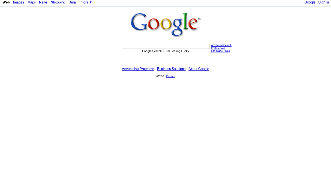 Google 2008