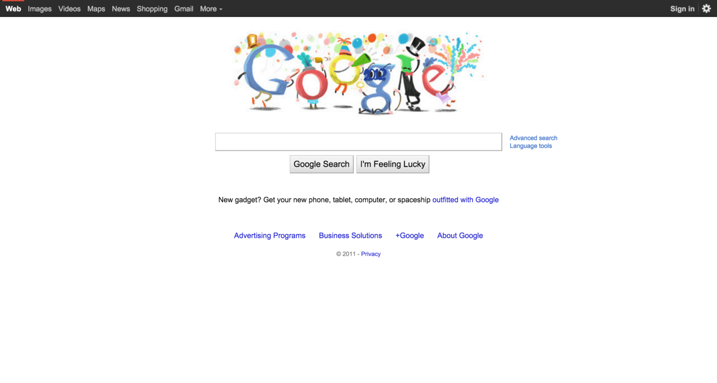 Google 2011