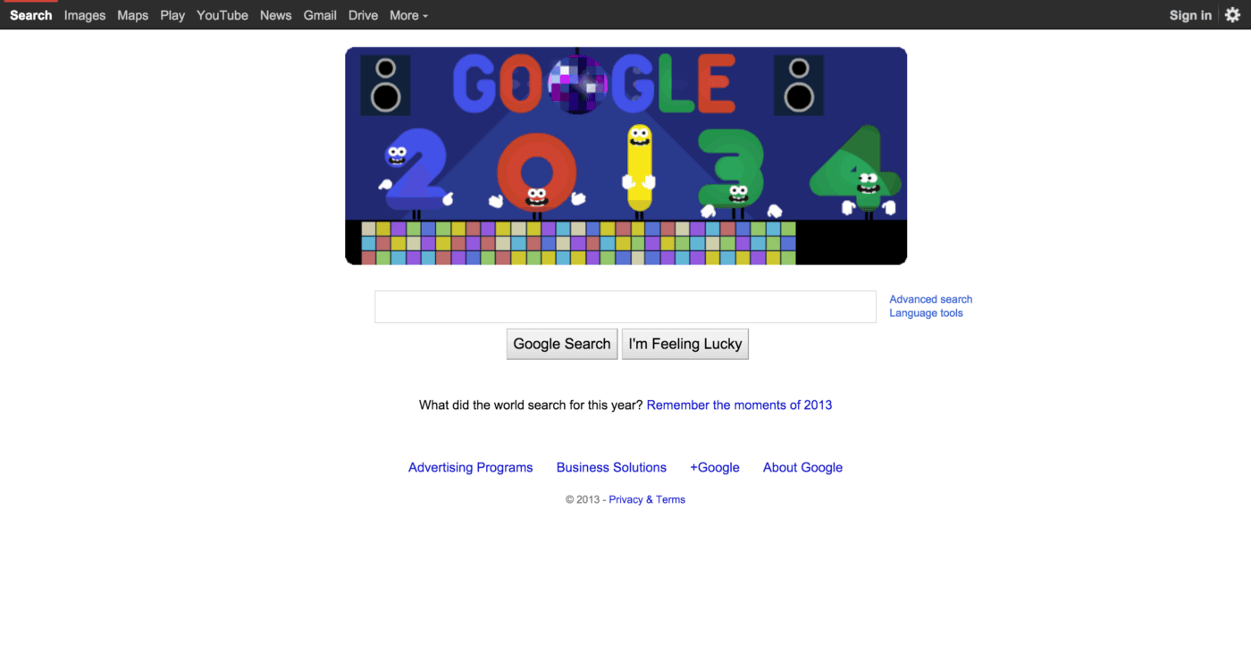 Google 2013