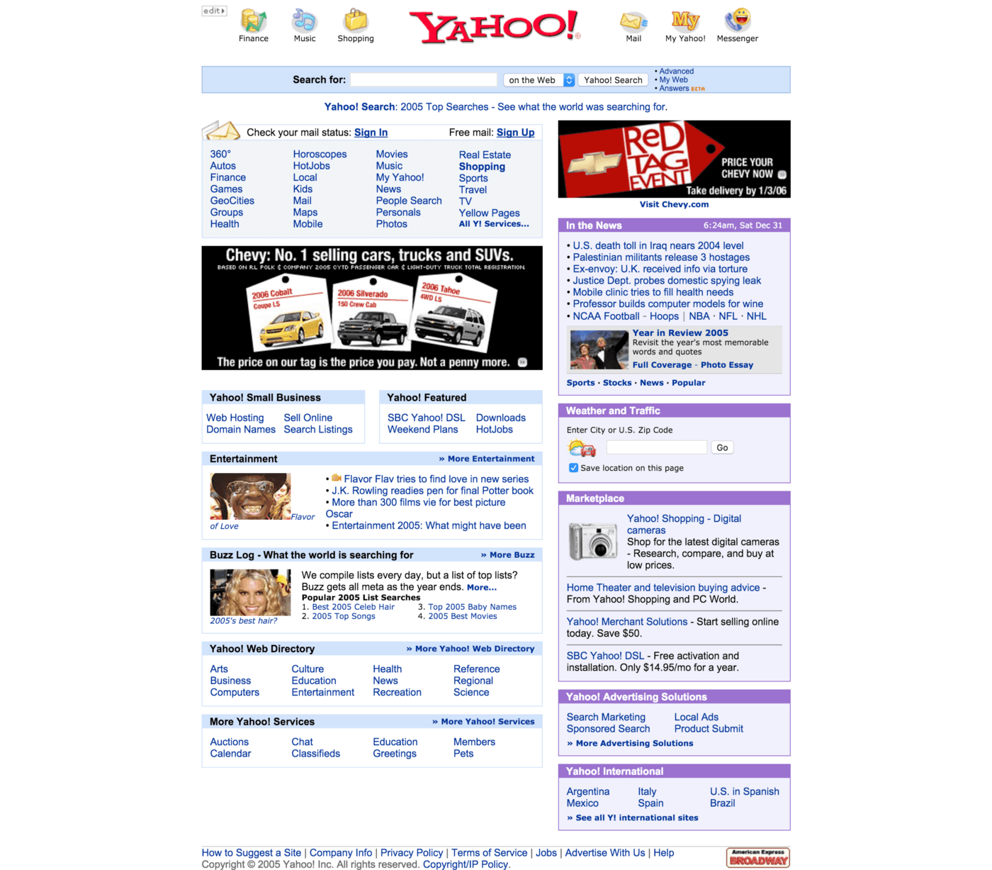 Yahoo 2005